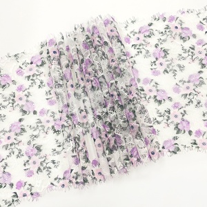 Hoa Mẫu song phương không căng lông mi ren cắt lưới vải cho đồ lót váy cưới Đồ bơi phụ kiện quần áo - Product Image 1