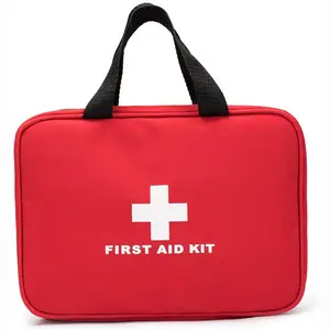 Empty Red Water-proof Emergency Medical storage bag Training first aid kit for home outdoor sports hiking travel