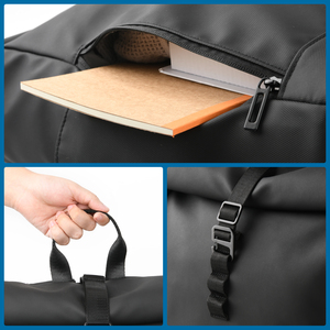 Custom all'ingrosso impermeabile lavoro settimanale di lavoro portatile di rotolamento scuola di rotolamento Top zainetto Rolltop Daypack per gli uomini - Product Image 5