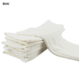 100% 天然有机竹纤维 prefold 布尿布插入可再吸收竹内衬婴儿布尿布 - Product Image 1