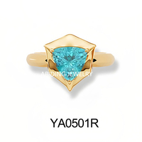 Bagues empilables en argent S925 avec gemmes de couleur cultivées en laboratoire (rubis, Paraiba, émeraudes de Zambie) et motifs minimalistes étoilés à lignes géométriques nettes