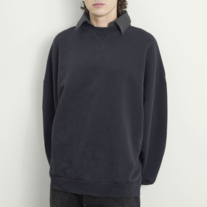 <span class=keywords><strong>Felpa</strong></span> Accogliente <span class=keywords><strong>con</strong></span> Colletto a <span class=keywords><strong>Polo</strong></span> Personalizzabile 100% Cotone di Alta Qualità <span class=keywords><strong>con</strong></span> Motivo a Dita Intere Abbigliamento Maschile - Product Image 5