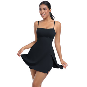 Gaun olahraga Bawahan Wanita, baju tenis Yoga dengan bantalan dada, tali punggung cantik Golf luar ruangan - Product Image 3