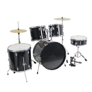 Batterie de percussions 5 pièces haute performance pour adulte, avec <span class=keywords><strong>tube</strong></span> de support noir de 1,2 mm et grosse grosse caisse basse courbée pour un jeu stable - Product Image 2