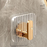 Offre Spéciale – Crochets Muraux en Acrylique Sans Perçage, Direct Usine – Crochets de Luxe Transparents et Sans Trace pour Serviettes de Cuisine et Salle de Bain