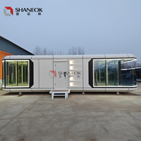 Maisons mobiles modernes en forme de capsule spatiale, maisons préfabriquées mobiles, conteneurs, petites maisons préfabriquées de luxe en forme de capsule spatiale