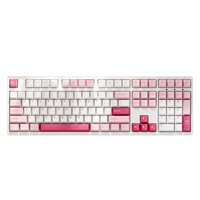 Clavier mécanique AKKO Prunus Lannesiana 3108v3 pleine taille OEM, rétroéclairage LED blanc USB Type-C, touches PBT double-shot, pour le gaming
