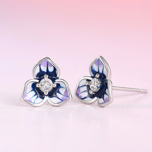 Orecchini a perno Morning Glory, graziosi gioielli per le orecchie in stile foresta, per donna, da indossare tutti i giorni, outfit casual, regalo per feste - Product Image 6