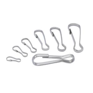 Crochets à ressort en acier inoxydable EWANG, crochets à clip pour lanière, pour carte d'identité - Product Image 5