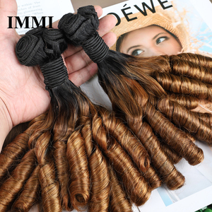 Bó Tóc Người SDD Giao Hàng Thả Vận Chuyển Với Tóc Người Nguyên Bản Thẳng Xương Màu Ombre 4/27 Kèm Kẹp - Product Image 4