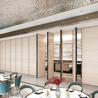 Cloison pliante mobile facile à installer, cloison coulissante insonorisée personnalisée pour salle de banquet