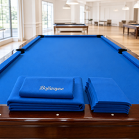 Kit de feutre de billard Slate, 6 bandes prédécoupées, découpe courbée pour poche, pour table moderne noire
