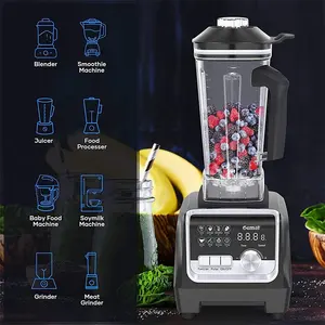 Household Ice Food Processing Blender Machine Industrial Professional Blender Large Capacity Kitchen Appliances