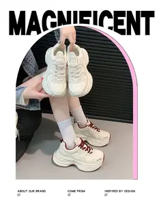 Zapatillas Deportivas de Cuero para Mujer, de Alta Calidad, con Plataforma, Cómodas para Primavera y Otoño - Product Image 6