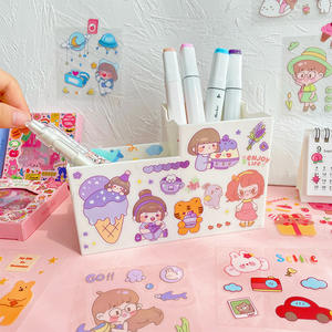 Новые Мультяшные наклейки для девочек, милые водонепроницаемые наклейки для коробок, наклейки для домашних животных, 100 листов - Product Image 5