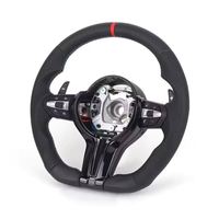 Volant de direction en cuir perforé noir avec bande rouge style M, prix d'usine, pour BMW F10 X3 F20 M6 F21 F30 M5 X5 F30 M4 M2 E70 E90