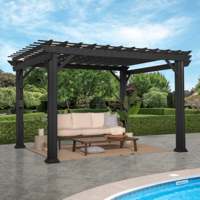 Kit de gazebo extérieur en aluminium électrique imperméable au soleil et à la pluie de marque Oscar, 4x3, auvent métallique, toit rétractable à lames, jardinage