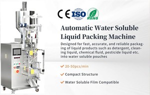 Machine d'emballage verticale automatique multifonction pour concentré de lessive <span class=keywords><strong>Lenor</strong></span>, emballage soluble dans l'eau - Product Image 3
