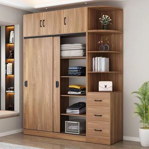 <span class=keywords><strong>2025</strong></span> Bền Kinh Tế Gấp Tủ Quần Áo Hiện Đại Đơn Giản Rắn Gỗ Lưu Trữ Tủ Cho Nhà Khách Sạn Trẻ Em Của Phòng Ngủ Cho Thuê Sử Dụng - Product Image 5