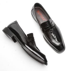 Bottes en cuir de style britannique pour hommes avec sangles réglables, pour tenue de travail formelle, en cuir de vache brut de première qualité, bottes basses pour hommes - Product Image 3