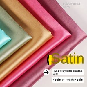 Polyester Tissé Brillant Satin Soie-Comme Tissu <span class=keywords><strong>Anti</strong></span>-Poussière Acariens Costume Ancien Hanfu Tang Cheongsam Coffret Cadeau Doublure Textile À La Maison - Product Image 1