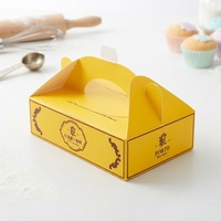 Caja Cuadrada Reforzada para Pastel, Caja de Embalaje para Pastel de Cumpleaños con Logotipo Personalizado, Caja de Cartón de Una Sola Capa, Suministro al por Mayor