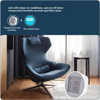 Détecteur d'alarme WiFi haute précision pour la température, alarme de température élevée et basse, capteur d'humidité domestique avec application Tuya, alimentation par batterie et USB