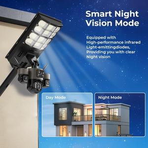 Caméra de surveillance solaire WiFi IP 4G étanche PTZ pour extérieur, vision nocturne, panoramique/inclinaison <span class=keywords><strong>360</strong></span>°, double objectif, audio bidirectionnel, carte mémoire Cloud 10x - Product Image 6