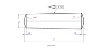 F51 & 2205 Stainless Steel Taper Pins GB117, Solid Locating Dowel Pins With 1:50 Taper Ratio, Custom Machined Available