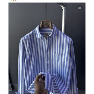 Nouvelle <span class=keywords><strong>chemise</strong></span> imprimée à manches longues pour <span class=keywords><strong>homme</strong></span>, style coréen, coupe ajustée, à <span class=keywords><strong>carreaux</strong></span>, polyvalente, décontractée et tendance, à rayures - Product Image 3