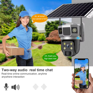 Caméra de sécurité solaire 4G extérieure V380Pro AOV 7/24 avec enregistrement 3MP, vision nocturne, détection de mouvement, audio bidirectionnel, étanche IP66 - Product Image 6