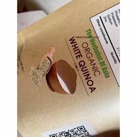 Sacs d'emballage en papier kraft avec fenêtre transparente et valve de scellage pour aliments chinois (soja, haricots mungo, riz, millet) – Fabrication sur mesure
