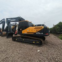 Excavatrice sur chenilles Hyundai 275LC-9T/275LVC d'occasion, d'origine coréenne, de bonne qualité, faible nombre d'heures, hydraulique, à vendre.