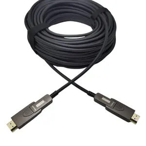 AOC HDMI fiber optik HDMI kablosu 10m 20m 30m 100m desteği 18Gbps 4K ofis projesi ses ve video HDMI kablosu
