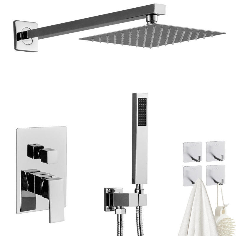 ชุดฝักบัวอาบน้ำทรงสี่เหลี่ยมแบบสองตำแหน่ง