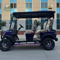 Voiturette de golf électrique robuste 4 places avec benne arrière basculante, personnalisation OEM usine
