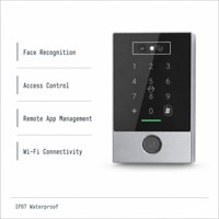 Panneau de contrôle d'accès aux portes avec reconnaissance faciale activé par Wi-Fi, lecteur de cartes RFID, application Android IOS pour système de sécurité domestique intelligent