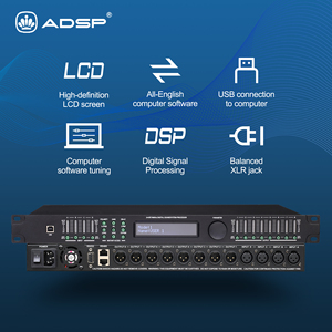 Thiết kế mới Chuyên NGhiệp DSP xe xử lý âm thanh với Backlit hiển thị kim loại xây dựng XLR giao diện chất lượng cao-giá cả tuyệt vời - Product Image 2