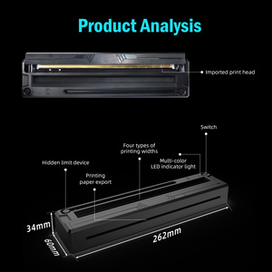 Tốt nhất bán xách tay A4 không dây inkless máy in chuyển nhiệt Bluetooth Máy in nhiệt cho văn phòng nhà - Product Image 2