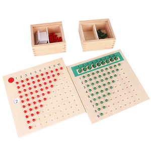 Montessori venta al por mayor de alta calidad reutilizable de madera. Juguete multiplicación y división de la Junta - Product Image 2