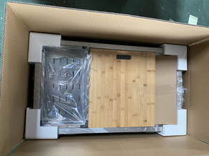 Chậu rửa chén kiểu Mỹ WS4819, 48 inch, màu đen nano PVD, làm thủ công, siêu lớn - Product Image 3