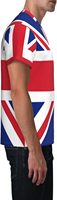 Fitspi été pays drapeau imprimé à manches courtes 3d t-shirts col rond t-shirt haut