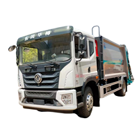 Camion compacteur de déchets Euro 6 14 m³ 4x2 à chargement arrière automatique avec contrôle PLC pour usage municipal