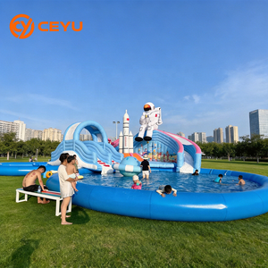 <span class=keywords><strong>Parc</strong></span> aquatique gonflable Ceyu Mega personnalisable en taille et couleur pour enfants, équipement de jeu aquatique extérieur avec <span class=keywords><strong>piscine</strong></span> – Prix et conception - Product Image 1