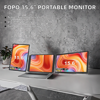 Écran portable triple 15,6 pouces pour ordinateur portable de jeu, extension d'écran 1920x1080 IPS, interface Type C, Plug & Play, série professionnelle 60Hz