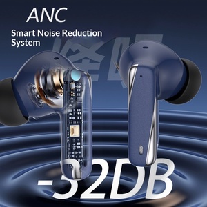 หูฟังไร้สาย จอ LCD สีสันสดใส ระบบสัมผัส ตัดเสียงรบกวน ANC ENC ไมโครโฟนตัดเสียงรบกวน หูฟังไร้สายแท้ BT5.4 เสียงเบสสเตอริโอ ได้รับมาตรฐาน FCC CE - Product Image 3