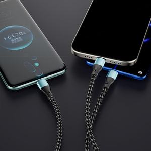 Cable de Carga para Teléfono de Alta Calidad de 120 W, 3 en 1, Cable de Datos USB Tipo C Universal para Teléfono Móvil y Computadora Portátil - Product Image 2