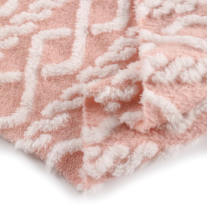 Vải Lông Cừu Jacquard Sherpa 3D Trực Tiếp Từ Nhà Máy Vải Lông Cừu Jacquard 3D Ấm Áp Mềm Hai Mặt OEM - Product Image 6