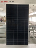 Amso panel Pv tenaga surya 730 Watt Topcon BIPV modul sistem penggunaan di rumah Topcon efisiensi tinggi tipe N 700w Kit penuh setengah sel ganda