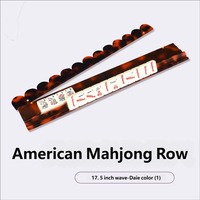 Règle de Mahjong en Acrylique Fiable à Fixation Magnétique, Motif Écaille de Tortue, Qualité Professionnelle, pour Usage en Casino, Tuile Américaine Juive